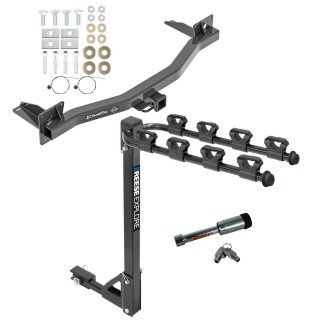 For 2018-2023 Buick Enclave Trailer Hitch kit by: Draw-Tite For 2018-2023 Buick Enclave Trailer Hitch Tow PKG w/ 4 Bike Carrier Rack + Hitch Lock By Draw-Tite