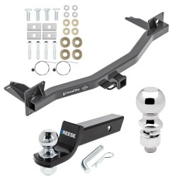 For 2018-2024 Buick Enclave Trailer Hitch Tow PKG w/ Starter Kit Ball Mount w/ 2" Drop & 2" Ball + 2-5/16" Ball By Draw-Tite