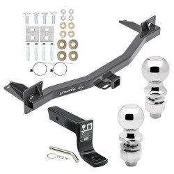 For 2018-2024 Buick Enclave Trailer Hitch Tow PKG w/ Ball Mount w/ 4" Drop + 2" Ball + 2-5/16" Ball By Draw-Tite