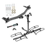 For 2018-2023 Chevy Traverse Trailer Hitch kit by: Draw-Tite For 2018-2023 Chevrolet Traverse Trailer Hitch Tow PKG w/ 2 Bike Plaform Style Carrier Rack + Hitch Lock By Draw-Tite
