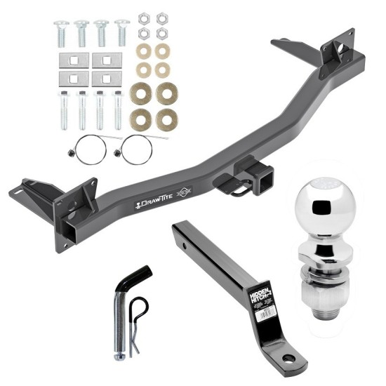 For 2018-2023 Buick Enclave Trailer Hitch kit by: Draw-Tite For 2018-2023 Buick Enclave Trailer Hitch Tow PKG w/ Extended 16" Long Ball Mount w/ 4" Drop + Pin/Clip + 2" Ball By Draw-Tite