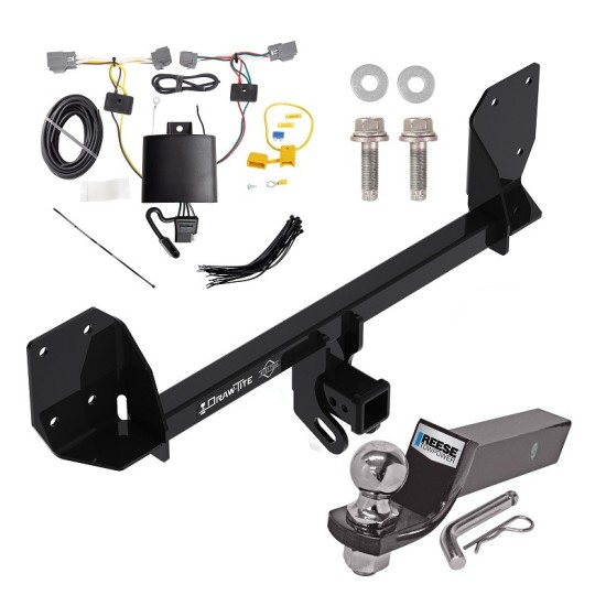 Custom Fit Trailer Hitch Wiring Harness (Plug & Play) 2" Drop Ball-Mount w/ Pin/Clip 2" Chrome Ball Installation Hardware Installation Instructions 76194 118683 21536 Draw-Tite Tow Package 16-23 Volvo XC90 Trailer Hitch Wiring 2" Drop M Tow Package For 16-24 Volvo XC90 Trailer Hitch w/ Wiring 2" Drop Mount 2" Ball 2" Receiver