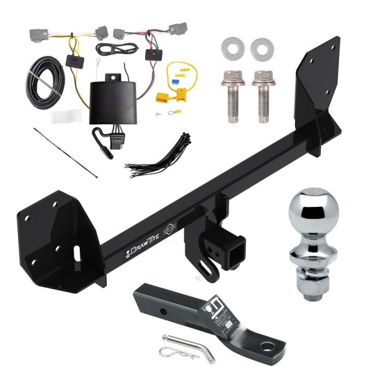 Custom Fit Trailer Hitch Wiring Harness (Plug & Play) 2" Drop Ball-Mount w/ Pin/Clip 1-7/8" Chrome Ball Installation Hardware Installation Instructions 76194 118683 23 63816 Draw-Tite Trailer Tow Hitch 16-23 Volvo XC90 Complete Package Wiri Trailer Tow Hitch For 16-24 Volvo XC90 Complete Package w/ Wiring and 1-7/8" Ball