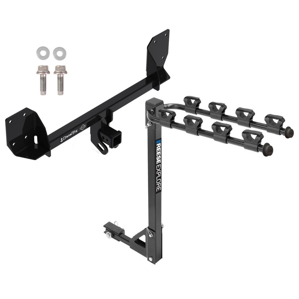Custom Fit Trailer Hitch 4 Bike Carrier Installation Hardware Installation Instructions 76194 1393100G Draw-Tite Trailer Tow Hitch 4 Bike Rack 16-23 Volvo XC90 18-23 XC60 tilt away adult or child arms fold down carrier 16 17 18 19 20 21 22 23 2016 2017 2 Trailer Tow Hitch w/ 4 Bike Rack For 16-24 Volvo XC90 18-24 XC60 tilt away adult or child arms fold down carrier