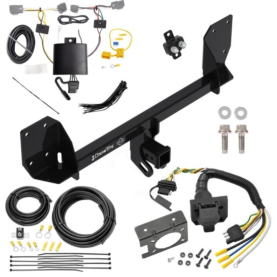 Custom Fit Trailer Hitch Wiring Harness (Plug & Play) Trailer Connector Adapter Brake Control Wiring Kit Circuit Breaker Installation Hardware Installation Instructions 76194 85343 20506 7012a 118683 Draw-Tite Trailer Hitch 7-Way RV Wiring 16-23 Volvo Trailer Hitch w/ 7-Way RV Wiring For 16-24 Volvo XC90 Class 4 2" Receiver All Models