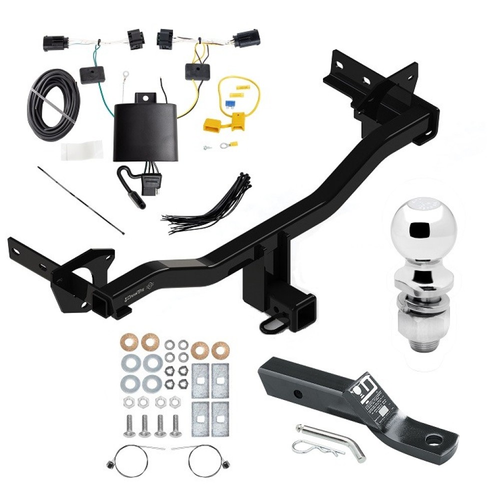 Custom Fit Trailer Hitch Wiring Harness (Plug & Play) 2" Drop Ball-Mount w/ Pin/Clip 2" Chrome Ball Installation Hardware Installation Instructions 76199 118777 23 63845 Draw-Tite Trailer Tow Hitch 18-23 Alfa Romeo Stelvio Except Quadrifogl Trailer Tow Hitch For 18-24 Alfa Romeo Stelvio Except Quadrifoglio Complete Package w/ Wiring and 2" Ball