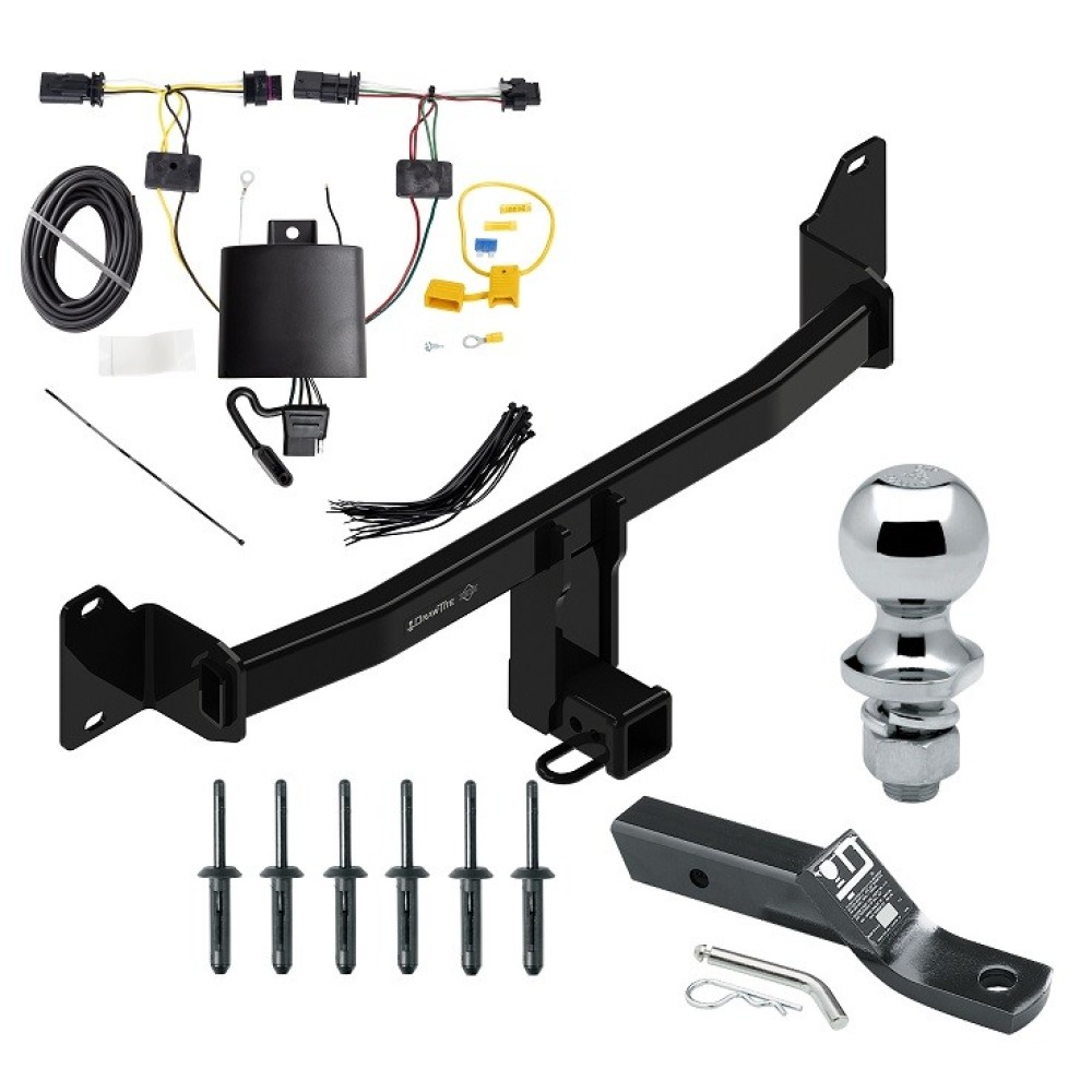 Custom Fit Trailer Hitch Wiring Harness(Plug & Play) 2" Drop Ball-Mount w/ Pin/Clip 1-7/8" Chrome Ball Installation Hardware Installation Instructions 76200 118789 23 63816 Draw-Tite Trailer Tow Hitch 18-23 BMW X2 Complete Package Wiring an Trailer Tow Hitch For 18-23 BMW X2 Complete Package w/ Wiring and 1-7/8" Ball
