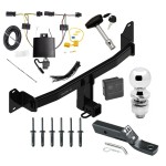 Custom Fit Trailer Hitch Wiring Harness (Plug & Play) 2" Drop Ball-Mount w/ Pin/Clip 2" Chrome Ball Security Lock Pin Rubber Hitch Plug Cover Installation Hardware Installation Instructions 76200 118789 23 63845 580407 7010 Draw-Tite Traile Trailer Tow Hitch For 18-23 BMW X2 Deluxe Package Wiring 2" Ball and Lock