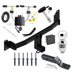 Trailer Tow Hitch For 18-23 BMW X2 Deluxe Package Wiring 2" Ball and Lock