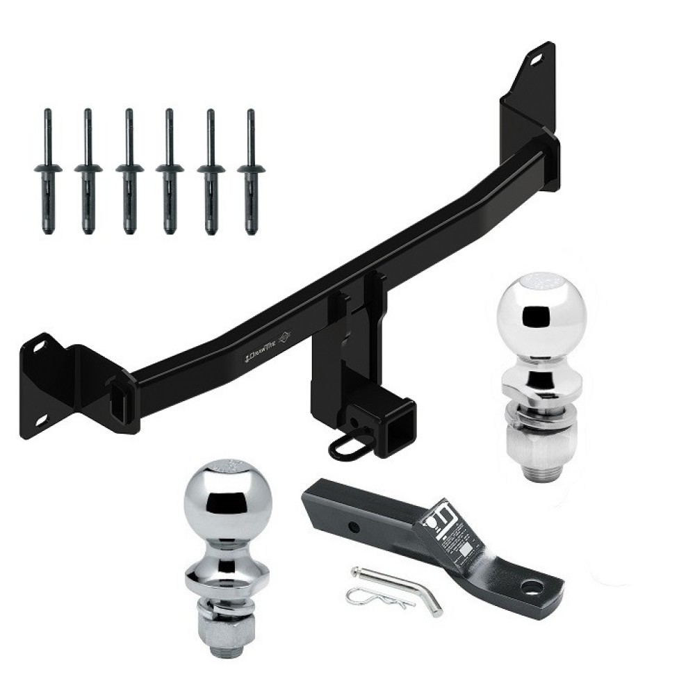 Custom Fit Trailer Hitch 2" Drop Ball-Mount w/ Pin/Clip 1-7/8" and 2" Chrome Ball Installation Hardware Installation Instructions 76200 23 63845 63816 Draw-Tite Trailer Tow Hitch 18-23 BMW X2 2" Receiver 1-7/8" and 2" Ball 1 Trailer Tow Hitch For 18-23 BMW X2 2" Receiver w/ 1-7/8" and 2" Ball
