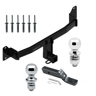 Custom Fit Trailer Hitch 2" Drop Ball-Mount w/ Pin/Clip 1-7/8" and 2" Chrome Ball Installation Hardware Installation Instructions 76200 23 63845 63816 Draw-Tite Trailer Tow Hitch 18-23 BMW X2 2" Receiver 1-7/8" and 2" Ball 1 Trailer Tow Hitch For 18-23 BMW X2 2" Receiver w/ 1-7/8" and 2" Ball