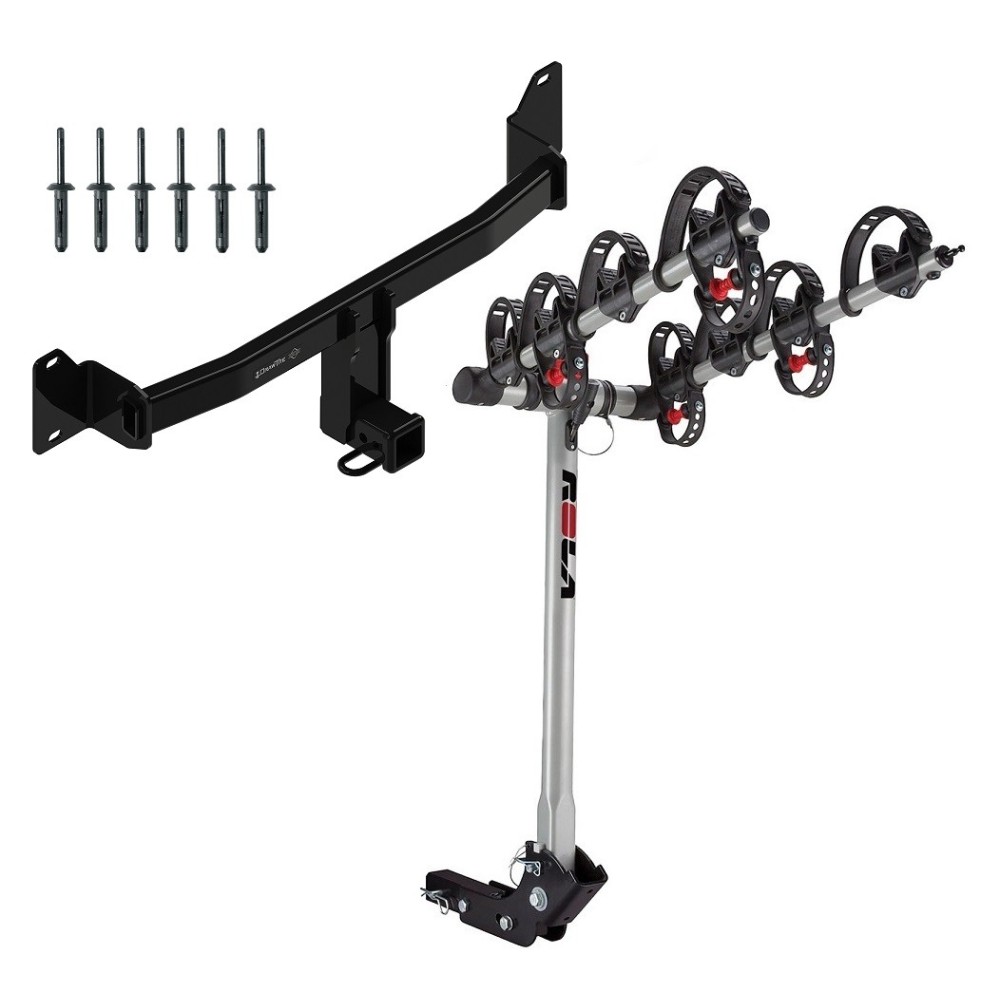 Trailer Tow Hitch For 18-23 BMW X2 w/ 4 Bike Carrier Rack