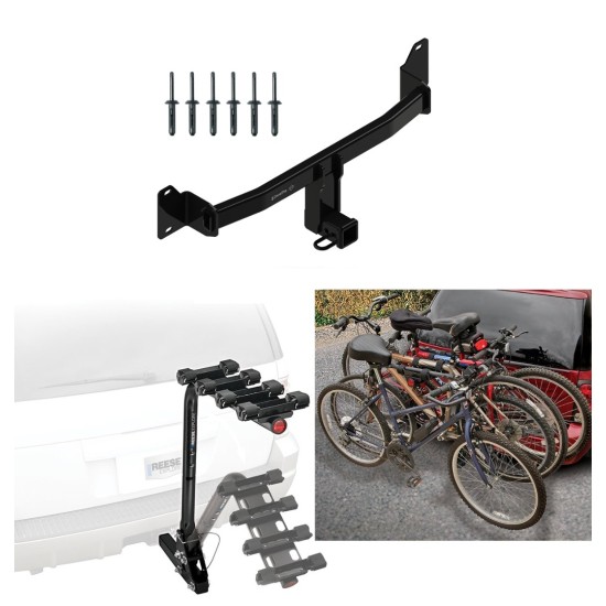 Custom Fit Trailer Hitch 4 Bike Carrier Installation Hardware Installation Instructions 76200 63124 Draw-Tite Trailer Hitch 4 Bike Rack 18-23 BMW X2 Approved Recreational Offroad Use Carrier Adult Woman or Child Bicycles Foldable 18 19 20 21 22 23 2018 2 Trailer Hitch w/ 4 Bike Rack For 18-23 BMW X2 Approved for Recreational & Offroad Use Carrier for Adult Woman or Child Bicycles Foldable
