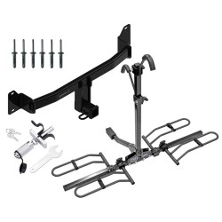 Trailer Tow Hitch For 18-23 BMW X2 Platform Style 2 Bike Rack w/ Anti Rattle Hitch Lock