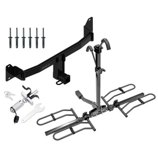 Trailer Tow Hitch For 18-23 BMW X2 Platform Style 2 Bike Rack w/ Anti Rattle Hitch Lock
