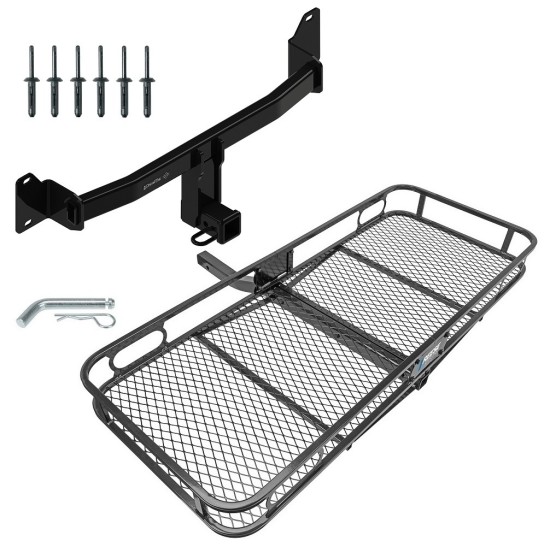 Custom Fit Trailer Hitch w/ Pin & Clip Cargo Hitch Basket Installation Hardware Installation Instructions 76200 63153 63240 Draw-Tite Trailer Tow Hitch 18-23 BMW X2 Basket Cargo Carrier Platform Hitch Pin 18 19 20 21 22 23 2018 2019 2020 2021 2022 20 Trailer Tow Hitch For 18-23 BMW X2 Basket Cargo Carrier Platform w/ Hitch Pin