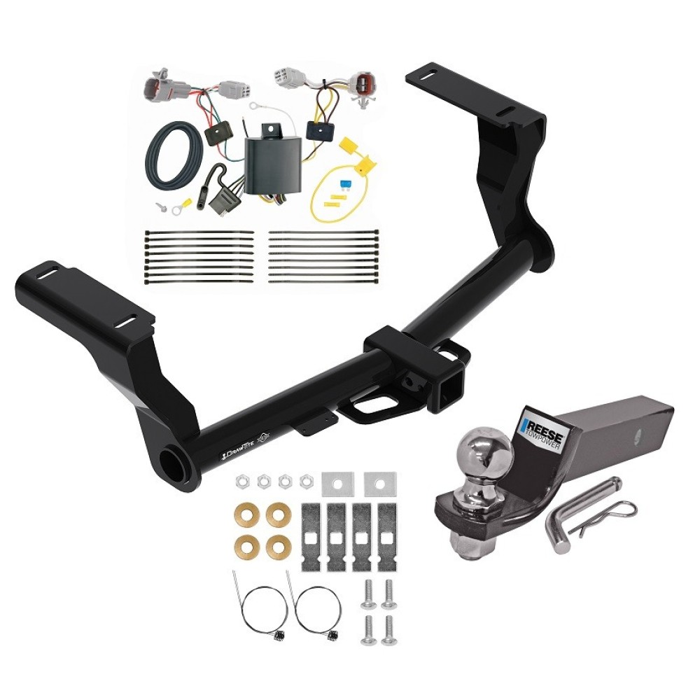 Custom Fit Trailer Hitch Wiring Harness (Plug & Play) 2" Drop Ball-Mount w/ Pin/Clip 2" Chrome Ball Installation Hardware Installation Instructions 76209 118744 21536 Draw-Tite Tow Package 18-22 Subaru Impreza Trailer Hitch Wiring 2" D Tow Package For 18-24 Subaru Impreza Trailer Hitch w/ Wiring 2" Drop Mount 2" Ball 2" Receiver