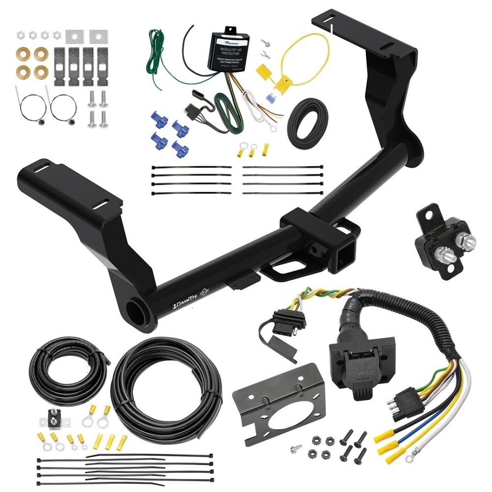 Trailer Hitch w/ 7-Way RV Wiring For 18-24 Subaru Crosstrek Class 3 2" Receiver Trailer Hitch w/ 7-Way RV Wiring For 18-24 Subaru Crosstrek Class 3 2" Receiver
