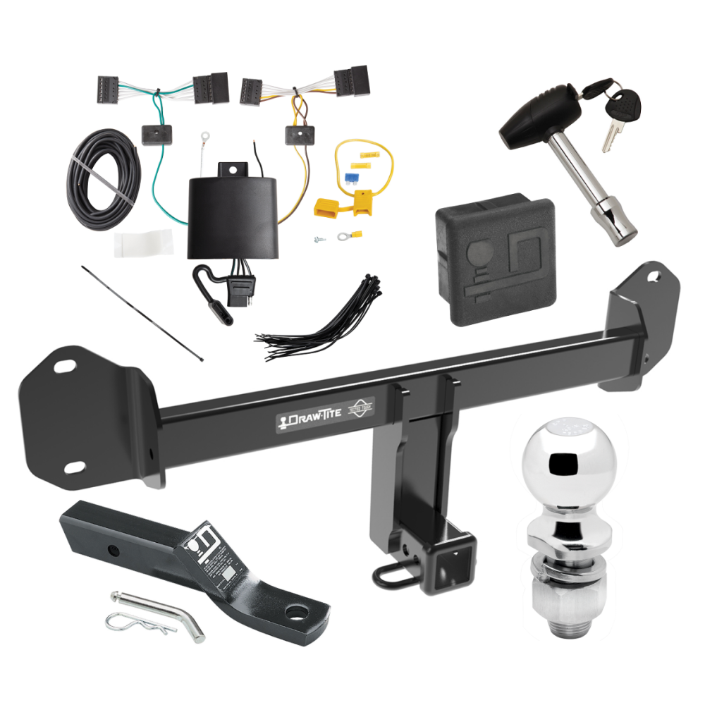 Trailer Tow Hitch For 18-21 BMW X3 Deluxe Package Wiring 2" Ball and Lock Trailer Tow Hitch For 18-21 BMW X3 Deluxe Package Wiring 2" Ball and Lock