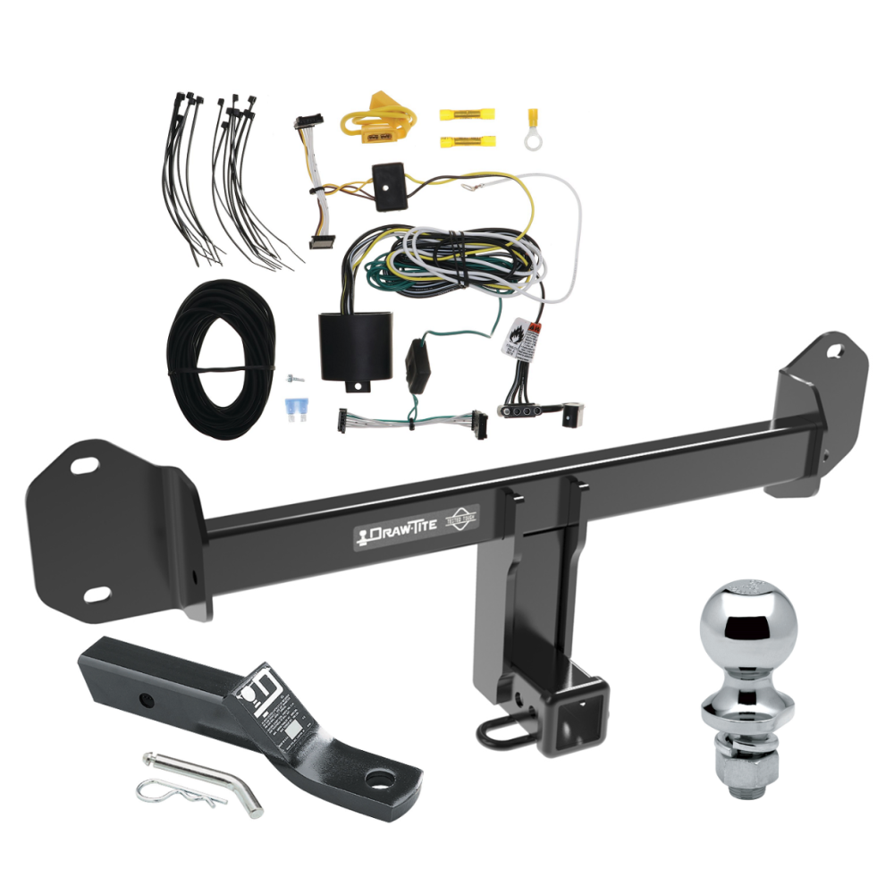 Trailer Tow Hitch For 21-24 BMW X4 Complete Package w/ Wiring and 1-7/8" Ball Trailer Tow Hitch For 21-24 BMW X4 Complete Package w/ Wiring and 1-7/8" Ball