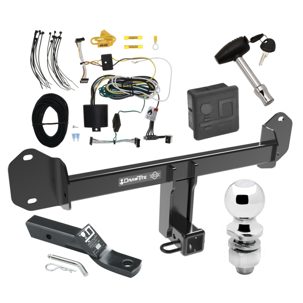 Trailer Tow Hitch For 21-24 BMW X4 Deluxe Package Wiring 2" Ball and Lock Trailer Tow Hitch For 21-24 BMW X4 Deluxe Package Wiring 2" Ball and Lock