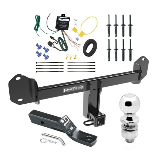 Trailer Tow Hitch For 11-24 BMW X3 19-24 X4 Complete Package w/ Wiring and 2" Ball Trailer Tow Hitch For 11-24 BMW X3 19-24 X4 Complete Package w/ Wiring and 2" Ball