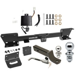 Ultimate Tow Package For 19-24 Subaru Ascent Trailer Hitch w/ Wiring 2" Drop Mount Dual 2" and 1-7/8" Ball Lock Bracket Cover 2" Receiver 