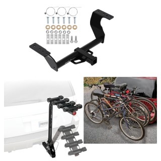 Trailer Hitch w 4 Bike Rack For 19 24 Subaru Forester 22 23 WRX