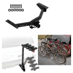 Custom Fit Trailer Hitch 4 Bike Carrier Installation Hardware Installation Instructions 76290 63124 Draw-Tite Trailer Hitch 4 Bike Rack 19-23 Honda Passport All Styles Approved Recreational Offroad Use Carrier Adult Woman or Child Bicycles Foldable 19 20 Trailer Hitch w/ 4 Bike Rack For 19-24 Honda Passport All Styles Approved for Recreational & Offroad Use Carrier for Adult Woman or Child Bicycles Foldable