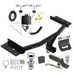 Custom Fit Trailer Hitch Wiring Harness (Plug & Play) 2" Drop Ball-Mount w/ Locking Pin/Clip 2" Chrome Ball 4-Flat Mounting Bracket 1-7/8" Chrome Ball Rubber Hitch Plug Cover Installation Hardware Installation Instructions 76320 118817 Ultimate Tow Package For 20-24 Lincoln Aviator Trailer Hitch w/ Wiring 2" Drop Mount Dual 2" and 1-7/8" Ball Lock Bracket Cover 2" Receiver