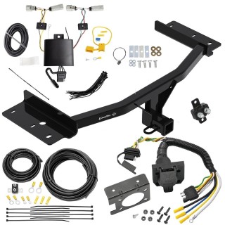 Custom Fit Trailer Hitch Wiring Harness (Plug & Play) Trailer Connector Adapter Brake Control Wiring Kit Circuit Breaker Installation Hardware Installation Instructions 76320 85343 20506 7012a 118817 Draw-Tite Trailer Hitch 7-Way RV Wiring 20-23 Linc Trailer Hitch w/ 7-Way RV Wiring For 20-24 Lincoln Aviator Class 4 2" Receiver All Models