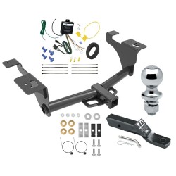 Trailer Tow Hitch For 20-25 Subaru Legacy Outback Complete Package w/ Wiring and 1-7/8" Ball