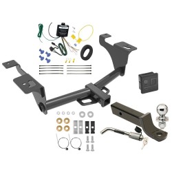 Trailer Tow Hitch For 20-25 Subaru Legacy Outback Deluxe Package Wiring 2" Ball Mount and Lock