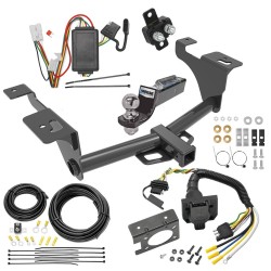 Trailer Hitch Tow Package w/ 7-Way RV Wiring For 20-25 Subaru Outback Wagon w/ 2" Drop Mount 2" Ball Class 3 2" Receiver Reese Trailer Hitch Tow Package w/ 7-Way RV Wiring For 20-25 Subaru Outback Wagon w/ 2" Drop Mount 2" Ball Class 3 2" Receiver Reese
