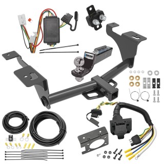 Trailer Hitch Tow Package w/ 7-Way RV Wiring For 20-24 Subaru Outback Wagon w/ 2" Drop Mount 2" Ball Class 3 2" Receiver Reese