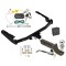 Trailer Tow Hitch For 14-19 Toyota Highlander Deluxe Package Wiring 2" Ball Mount and Lock