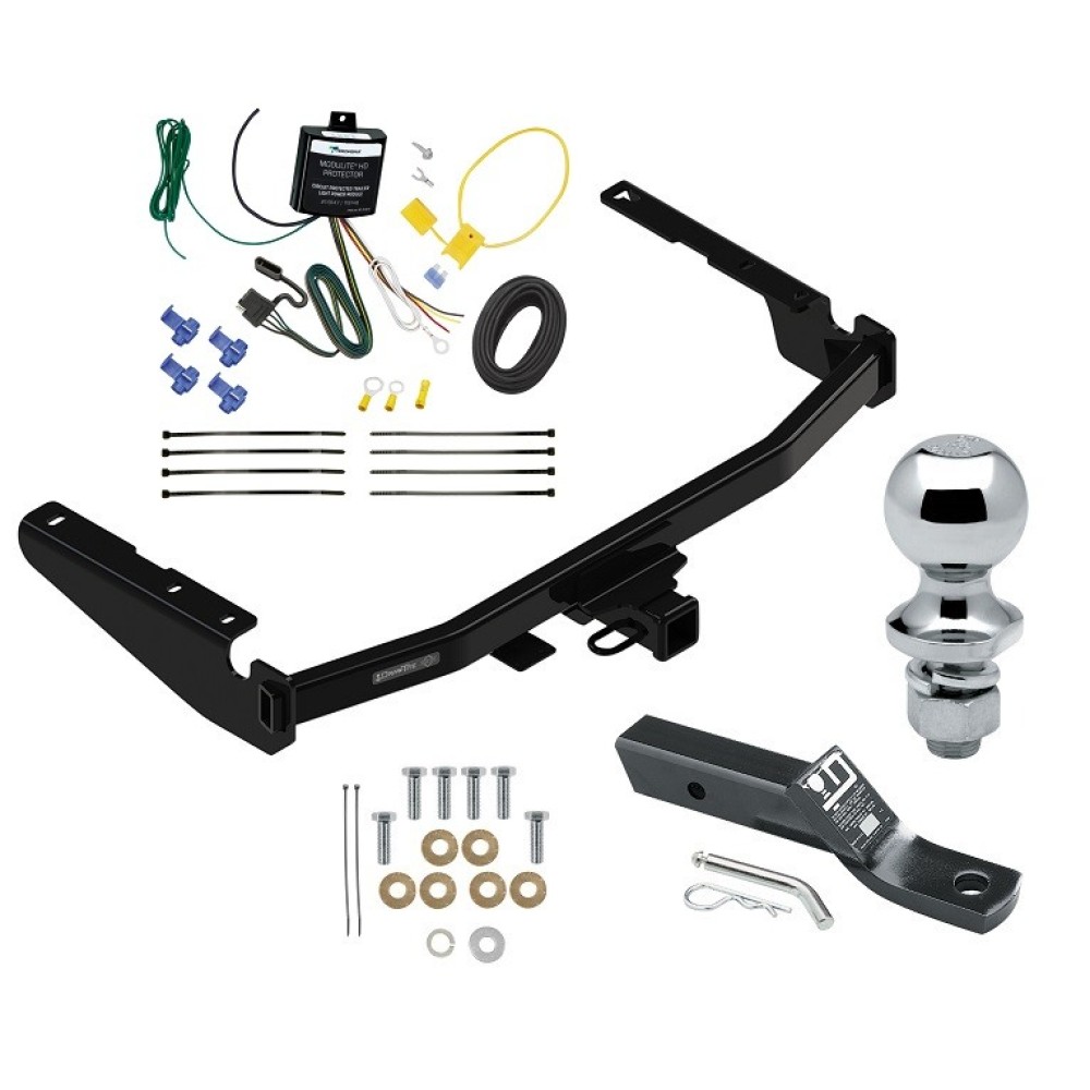 Custom Fit Trailer Hitch Wiring Harness (Requires Splicing) 2" Drop Ball-Mount w/ Pin/Clip 1-7/8" Chrome Ball Installation Hardware Installation Instructions 76336 119148 23 63816 Draw-Tite Trailer Tow Hitch 18-22 Lexus Rx350L Except with Twin-T Trailer Tow Hitch For 18-22 Lexus Rx350L Except with Twin-Tip Exhaust Complete Package w/ Wiring and 1-7/8" Ball