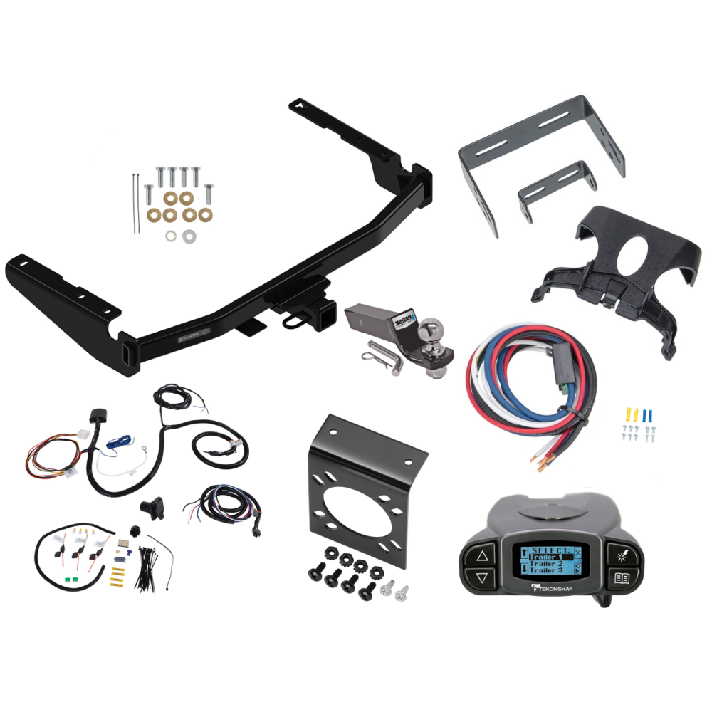 76336 22125 20212 21536 90195 Draw-Tite Trailer Hitch Tow Package Prodigy P3 Brake Control 20-23 Toyota Highlander 7-Way RV Wiring 2" Drop Mount 2" Ball Class 4 2" Receiver Tekonsha 20 21 22 23 2020 2021 2022 2023 Trailer Hitch Tow Package Prodigy P3 Brake Control For 20-24 Toyota Highlander w/ 7-Way RV Wiring 2" Drop Mount 2" Ball Class 4 2" Receiver Draw-Tite Tekonsha