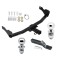 Trailer Tow Hitch For 19-24 Audi Q3 (Except w/Hands-Free Liftgate Sensor) 2" Receiver w/ 1-7/8" and 2" Ball