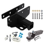 Custom Fit Trailer Hitch Wiring Harness (Requires Splicing) 2" Drop Ball-Mount w/ Pin/Clip 2" Chrome Ball Installation Hardware Installation Instructions 76382 20252 21536 Draw-Tite Tow Package 07-17 Jeep Wrangler 2018 JK Right Hand Drive Trail Tow Package For 07-17 Jeep Wrangler 2018 JK Right Hand Drive Trailer Hitch w/ Wiring 2" Drop Mount 2" Ball 2" Receiver