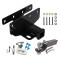 Tow Package For 07-17 Jeep Wrangler 2018 JK Right Hand Drive Trailer Hitch w/ Wiring 2" Drop Mount 2" Ball 2" Receiver 