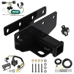 Trailer Hitch w/ 7-Way RV Wiring For 07-17 Jeep Wrangler 2018 Wrangler JK Except w/Right Hand Drive Class 3 2" Receiver  Trailer Hitch w/ 7-Way RV Wiring For 07-17 Jeep Wrangler 2018 Wrangler JK Except w/Right Hand Drive Class 3 2" Receiver