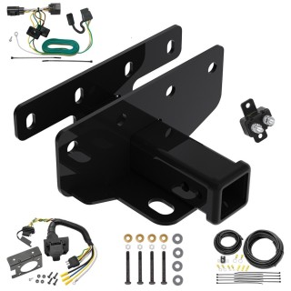 Custom Fit Trailer Hitch Wiring Harness (Plug & Play) Trailer Connector Adapter Brake Control Wiring Kit Circuit Breaker Installation Hardware Installation Instructions 76382 85343 20506 7012a 118416 Draw-Tite Trailer Hitch 7-Way RV Wiring 07-17 Jeep Trailer Hitch w/ 7-Way RV Wiring For 07-17 Jeep Wrangler 2018 Wrangler JK Except w/Right Hand Drive Class 3 2" Receiver