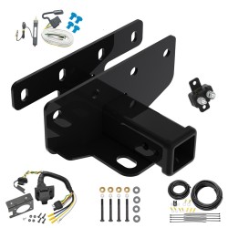 Trailer Hitch w/ 7-Way RV Wiring For 07-17 Jeep Wrangler 2018 Wrangler JK Right Hand Drive Class 3 2" Receiver  Trailer Hitch w/ 7-Way RV Wiring For 07-17 Jeep Wrangler 2018 Wrangler JK Right Hand Drive Class 3 2" Receiver