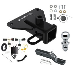 Trailer Tow Hitch For 20-25 Jeep Gladiator 2" Receiver Complete Package w/ Wiring and 1-7/8" Ball