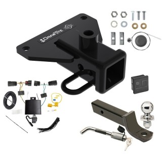 Trailer Tow Hitch For For 20-25 Jeep Gladiator Deluxe Package Wiring 2" Ball Mount and Lock