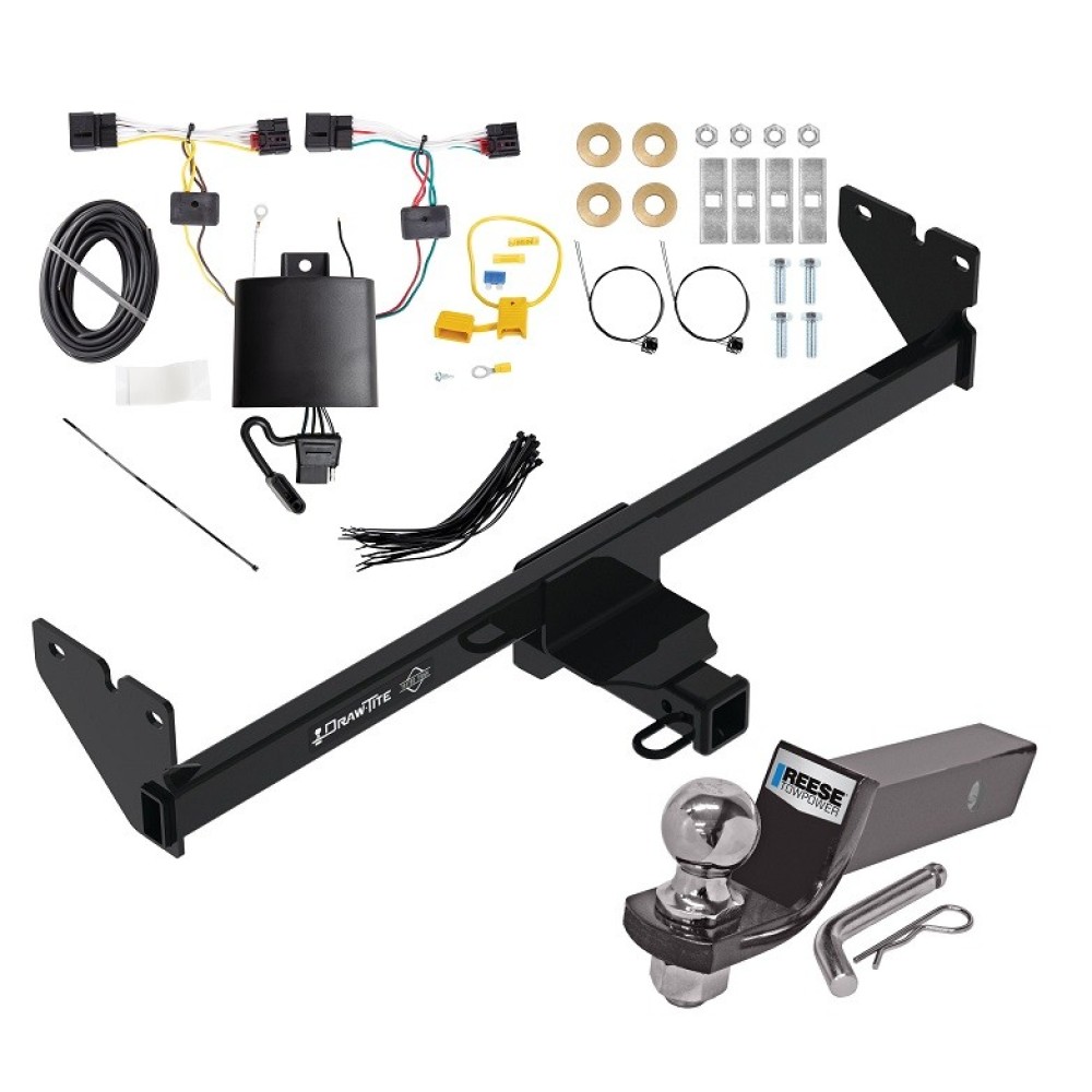 Trailer Tow Hitch For 20-24 Volkswagen Atlas Cross Sport Complete Package w/ Wiring and 2" Ball Trailer Tow Hitch For 20-24 Volkswagen Atlas Cross Sport Complete Package w/ Wiring and 2" Ball