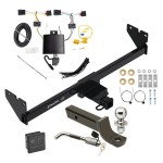 Trailer Tow Hitch For 20-24 Volkswagen Atlas Cross Sport Deluxe Package Wiring 2" Ball Mount and Lock Trailer Tow Hitch For 20-24 Volkswagen Atlas Cross Sport Deluxe Package Wiring 2" Ball Mount and Lock