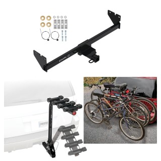 Trailer Hitch w/ 4 Bike Rack For 20-24 Volkswagen Atlas Cross Sport Approved for Recreational & Offroad Use Carrier for Adult Woman or Child Bicycles Foldable Trailer Hitch w/ 4 Bike Rack For 20-24 Volkswagen Atlas Cross Sport Approved for Recreational & Offroad Use Carrier for Adult Woman or Child Bicycles Foldable