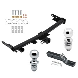 Trailer Tow Hitch For 14-23 Jeep Cherokee Trailhawk 2" Receiver w/ 1-7/8" and 2" Ball Trailer Tow Hitch For 14-23 Jeep Cherokee Trailhawk 2" Receiver w/ 1-7/8" and 2" Ball
